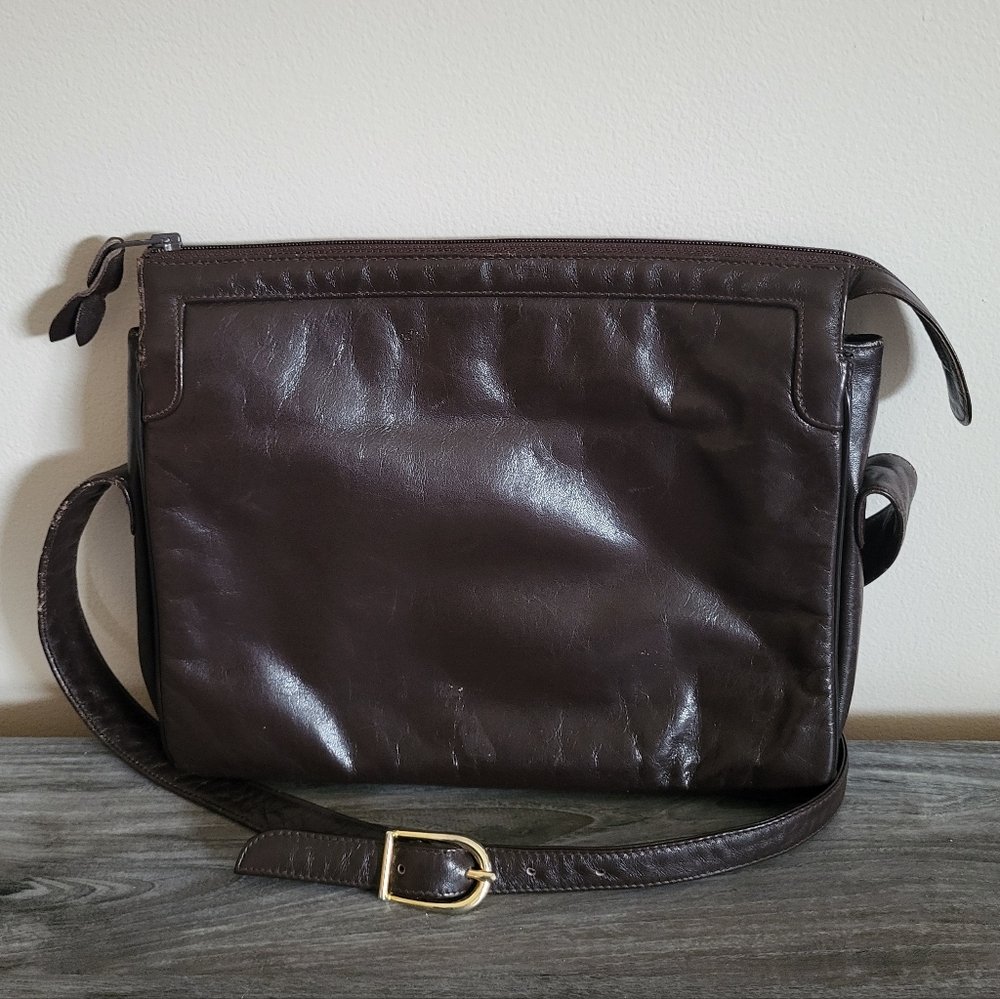 Vintage Susan Gail Brown Leather Shoulder Bag MCM